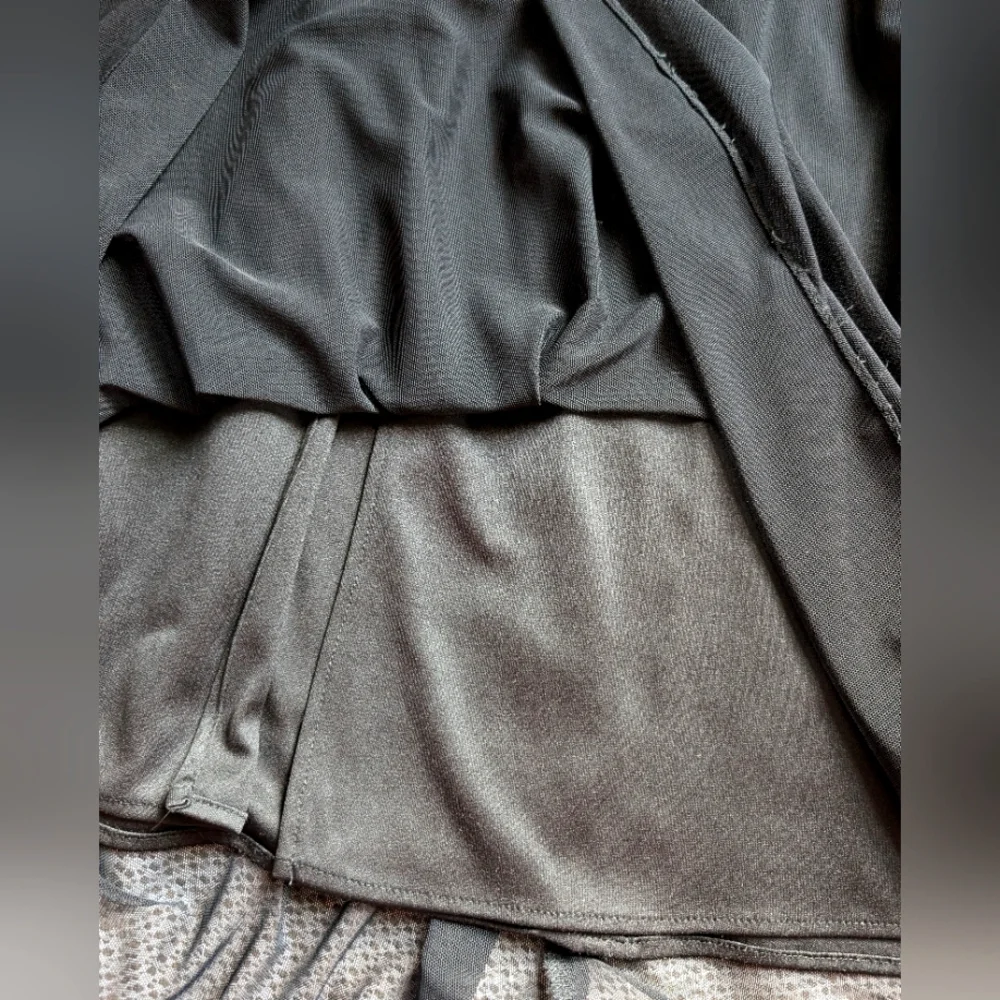 90s Sheer Overlay Maxi Skirt S Minimalist Evening Formal